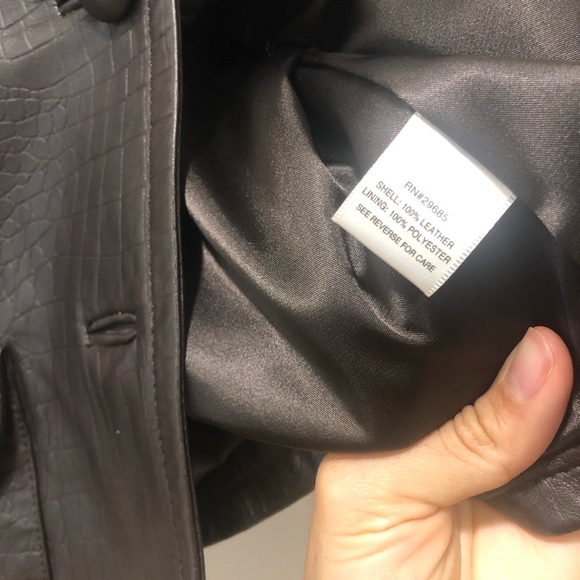 PENDLETON Dark Brown Leather Jacket - Picture 7 of 9